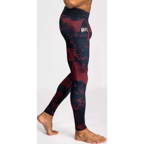 Męskie legginsy UFC Zenith by Venum Fight Week, bordowe