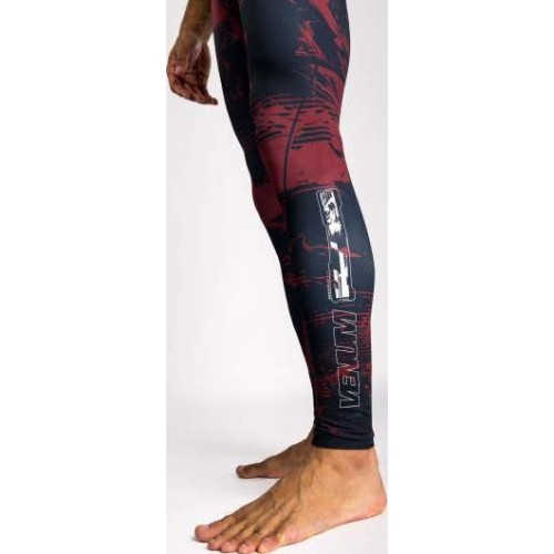 Męskie legginsy UFC Zenith by Venum Fight Week, bordowe