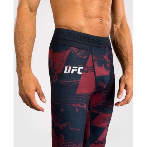 Męskie legginsy UFC Zenith by Venum Fight Week, bordowe