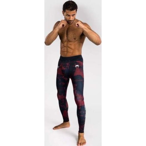 Męskie legginsy UFC Zenith by Venum Fight Week, bordowe