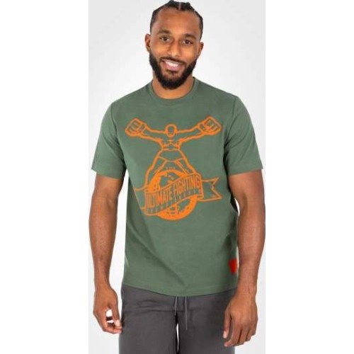 Koszulka UFC by Venum Ulti-Man, khaki/pomarańczowy