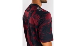 Męska koszulka UFC Zenith by Venum Authentic Fight Week z krótkim rękawem, bordowa