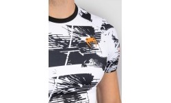 Męska koszulka rashguard UFC Zenith by Venum biała z krótkim rękawem, kompresyjna