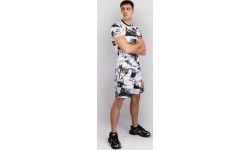 Męska koszulka rashguard UFC Zenith by Venum biała z krótkim rękawem, kompresyjna