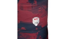 Męski rashguard UFC Zenith by Venum bordowy Authentic Fight Week z krótkim rękawem