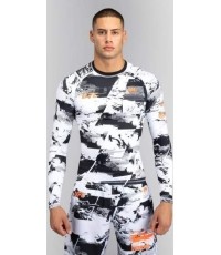 Męski rashguard UFC Zenith by Venum Authentic Fight Week, długi rękaw, biały