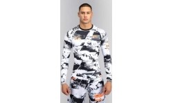Męski rashguard UFC Zenith by Venum Authentic Fight Week, długi rękaw, biały