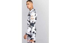Męski rashguard UFC Zenith by Venum Authentic Fight Week, długi rękaw, biały