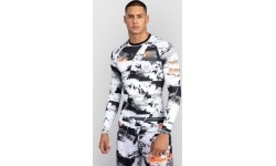 Męski rashguard UFC Zenith by Venum Authentic Fight Week, długi rękaw, biały