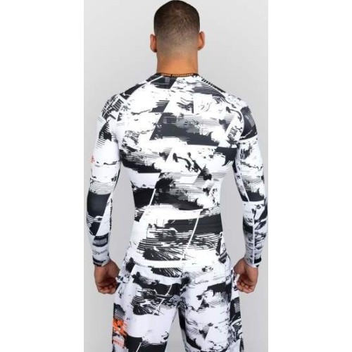 Męski rashguard UFC Zenith by Venum Authentic Fight Week, długi rękaw, biały