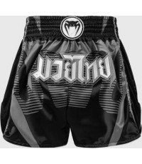 Spodenki Muay Thai Venum Adrenaline – czarno-srebrnoszare