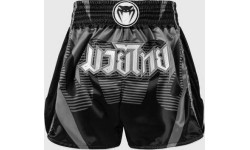 Spodenki Muay Thai Venum Adrenaline – czarno-srebrnoszare