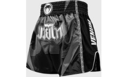 Spodenki Muay Thai Venum Adrenaline – czarno-srebrnoszare