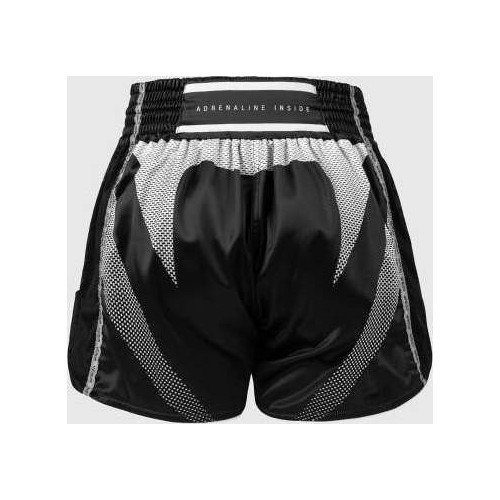 Spodenki Muay Thai Venum Adrenaline – czarno-srebrnoszare