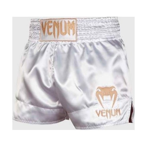 Spodenki Muay Thai Venum Classic – biało-złote