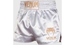 Spodenki Muay Thai Venum Classic – biało-złote