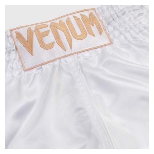 Spodenki Muay Thai Venum Classic – biało-złote