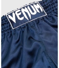 Spodenki Muay Thai Venum Classic – granatowo-białe