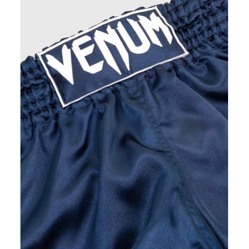Spodenki Muay Thai Venum Classic – granatowo-białe