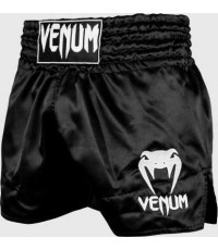 Spodenki Muay Thai Venum Classic - czarno-białe