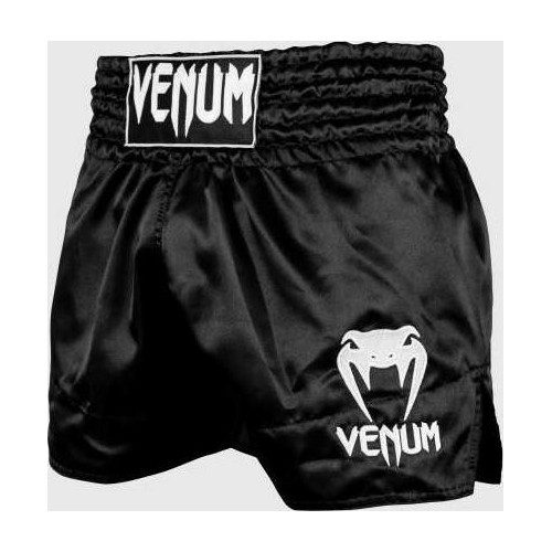 Spodenki Muay Thai Venum Classic - czarno-białe