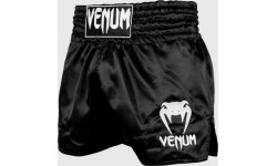 Spodenki Muay Thai Venum Classic - czarno-białe