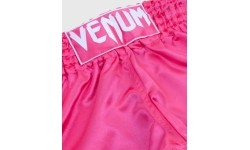 Spodenki Muay Thai Venum Classic, różowo-białe