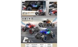 Samochód zdalnie sterowany REAL ROCK Crawler z funkcją dymu, niebieski