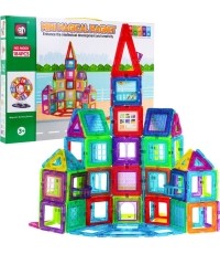 Klocki magnetyczne MEGA zestaw 184 elementów