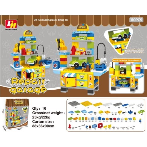 Zestaw klocków „Warsztat", 110 szt.