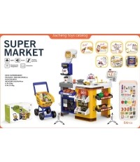 MEGA supermarket z wózkiem na zakupy i akcesoriami