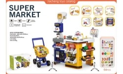 MEGA supermarket z wózkiem na zakupy i akcesoriami
