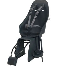 Fotelik rowerowy montowany z tyłu z adapterem i uchwytem na sztycę Urban Iki - Bincho Black/Bincho Black