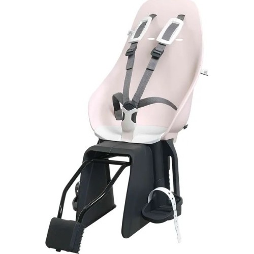Fotelik rowerowy montowany z tyłu z adapterem i uchwytem na sztycę Urban Iki - Sakura Pink/Shinju White