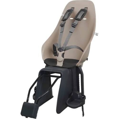 Fotelik rowerowy montowany z tyłu z adapterem i uchwytem na sztycę Urban Iki - Inaho Beige/Bincho Black
