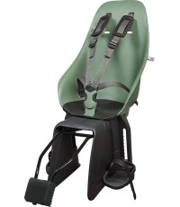 Fotelik rowerowy montowany z tyłu z adapterem i uchwytem na sztycę Urban Iki - Icho Green/Bincho Black