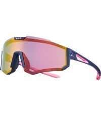 Sports Sunglasses Altalist Kizuna - Blue-Pink with Pink Lenses