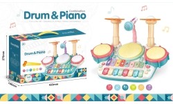 Zestaw muzyczny: perkusja i pianino