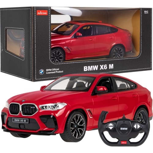 Samochód zdalnie sterowany BMW X6 M 1:14 RASTAR, czerwony