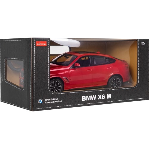Samochód zdalnie sterowany BMW X6 M 1:14 RASTAR, czerwony