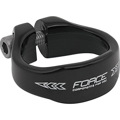 Zacisk sztycy FORCE 34,9mm (aluminiowy, czarny)