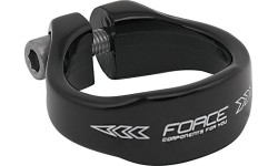 Zacisk sztycy FORCE 34,9mm (aluminiowy, czarny)