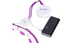 HHM17 HULA HOOP WHITE/VIOLET MAGNETIC WITH WEIGHT + COUNTER HMS