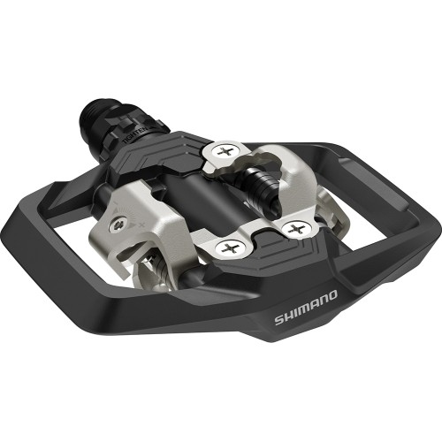 Pedały SHIMANO ME700 z blokami (czarne)