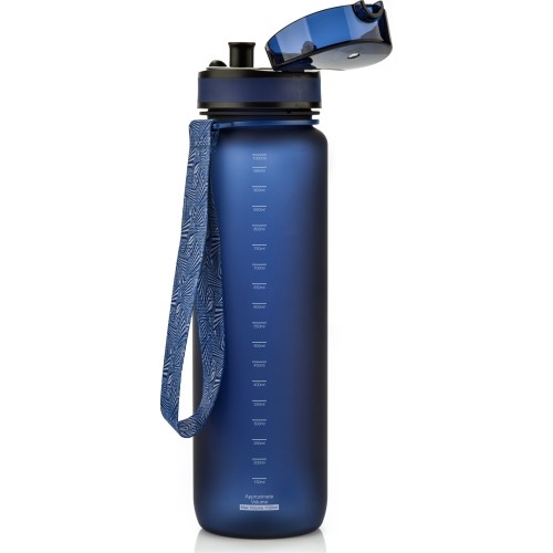 Sportowa butelka na wodę Meteor 1000 ml ciemnozielona - Granatowy