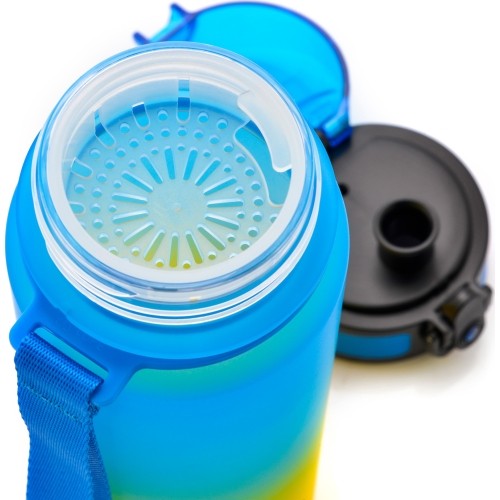 Sportowa butelka na wodę Meteor, 500 ml - Yellow/Blue