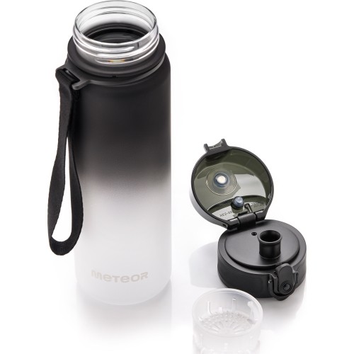 Sportowa butelka na wodę Meteor, 500 ml - Czarny/biały