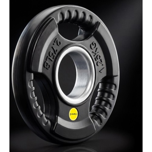 Talerz obciążeniowy żeliwny HMS TOD 51 mm olimpijski do treningu siłowego - 1.25kg