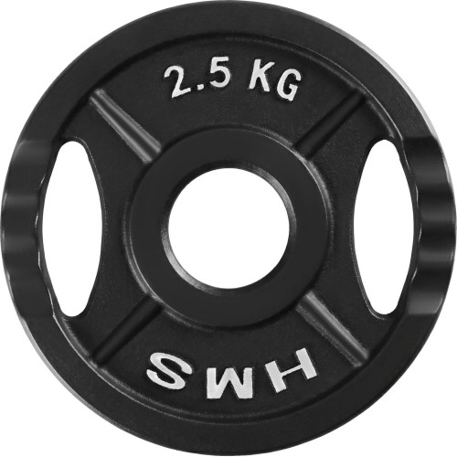 Talerz obciążeniowy żeliwny HMS TOD 51 mm olimpijski do treningu siłowego - 2,5kg