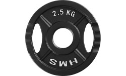Talerz obciążeniowy żeliwny HMS TOD 51 mm olimpijski do treningu siłowego - 2,5kg